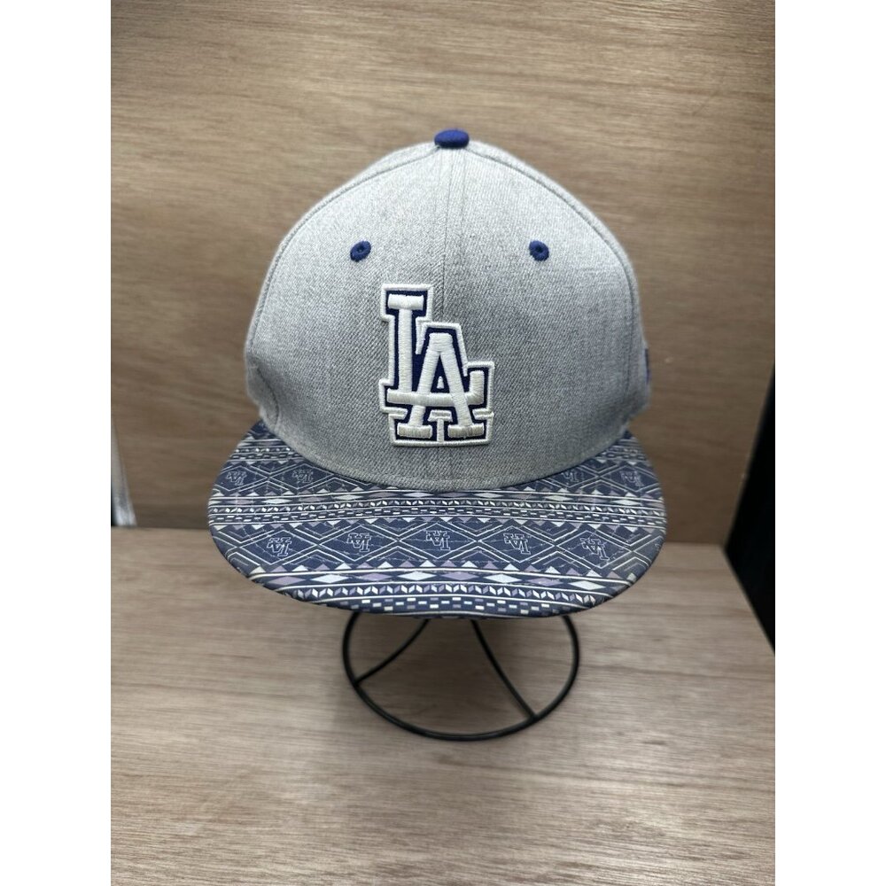 LA SnapBack Hat Gray Blue Los Angeles 59Fifty One Size